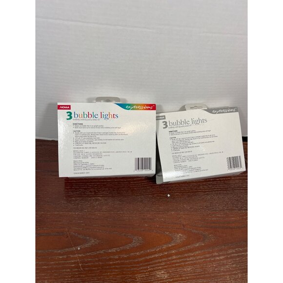 Adoma Expressions 3 Bubble Lights Multi & Clear Vintage 2 Pack K3 - Picture 4 of 5